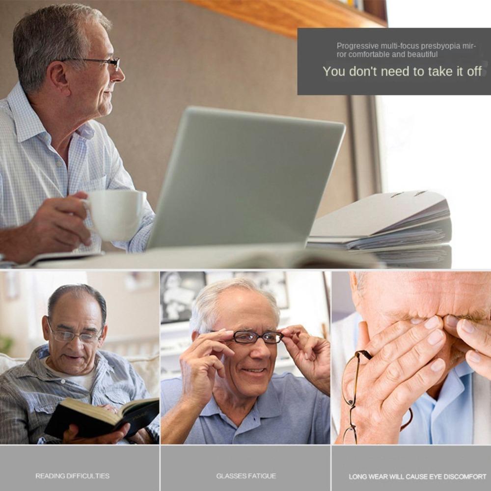 Magnetic Ultra Light Frame Eye Protection Hyperopia Glasses Elegant Reading Glasses  Men Women