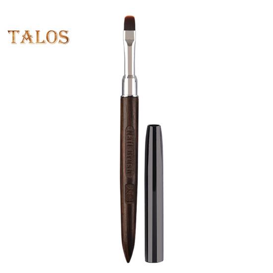 

Кисть для фототерапии ногтей, деревянная ручка, маникюрный инструмент, профессиональная, удобная, с квадратной головкой, кисть для дизайна ногтей, принадлежности для маникюрного салона