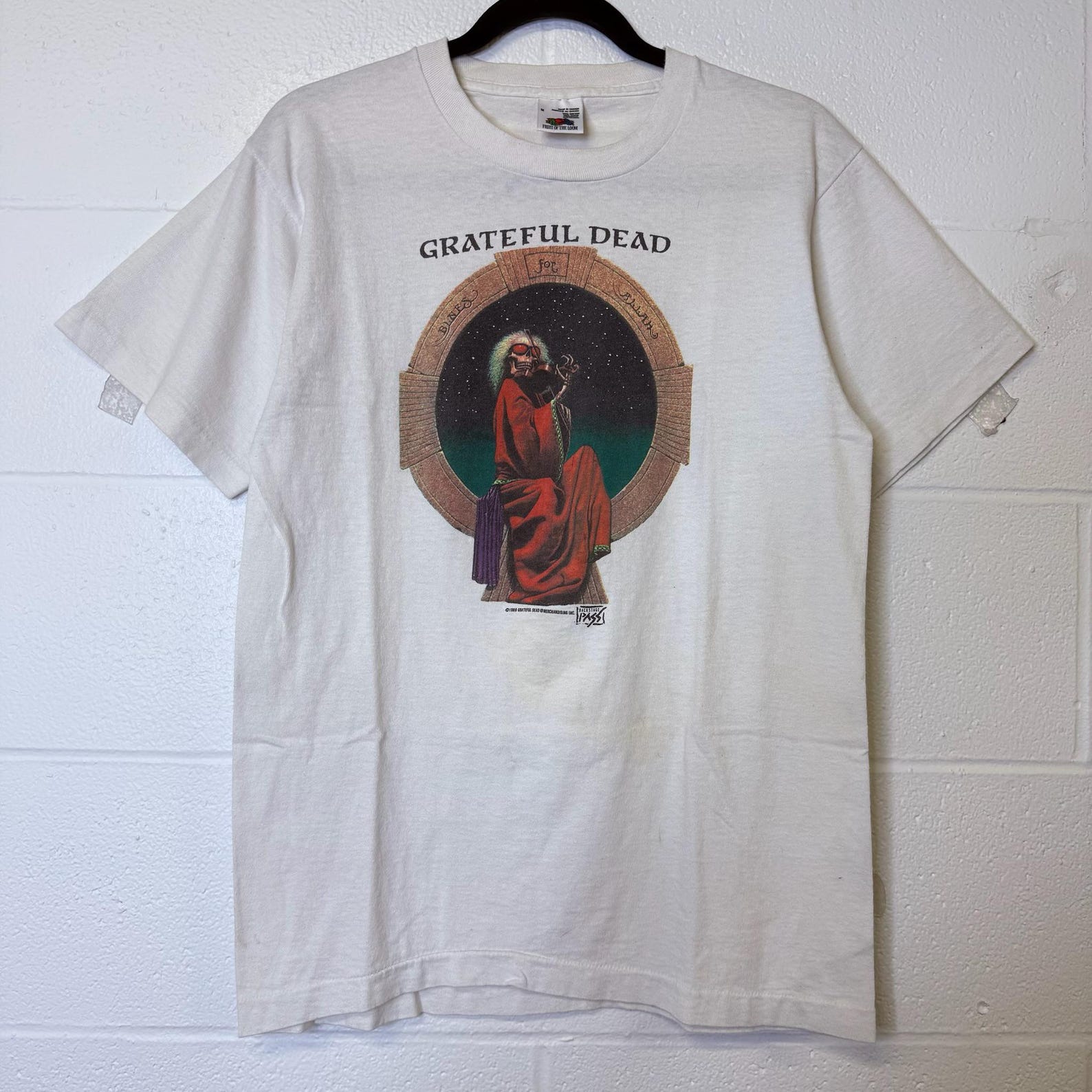 90s Grateful Dead Blues for Allah T shirt Backstage Pass Sz M (B2510) 3XL