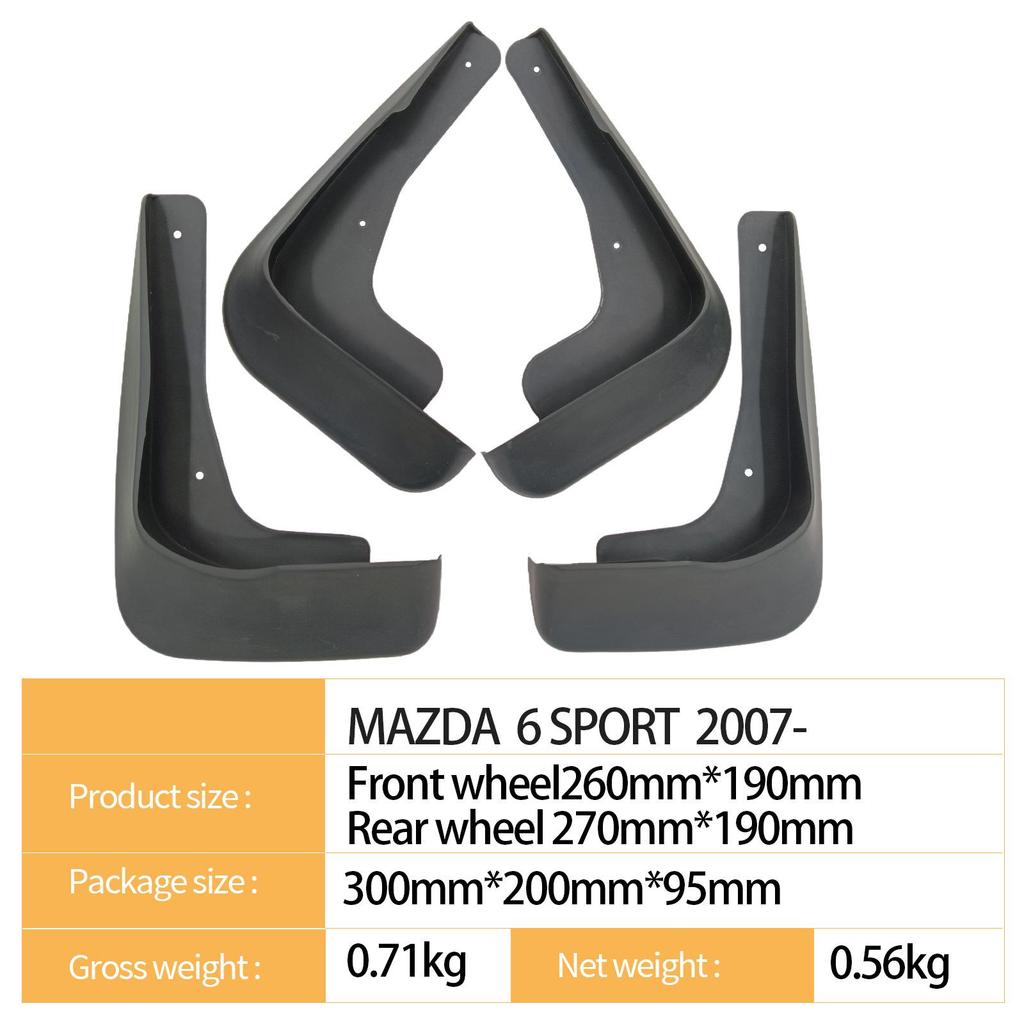 Mazda 6 Coupe SPORT 2007 Tire Mudguard for Foreign Trade