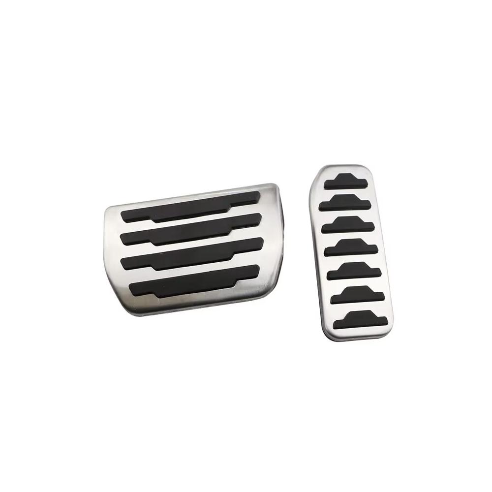 For Land Rover Discovery Sport L550 2014~2024 Car Brake Rest Stainless Accelerator Covers No Drilling Stainless Steel Acessories