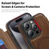 For iPhone 15 Pro Case Compatible with MagSafe RFID Blocking Card Holder Leather Phone Cover