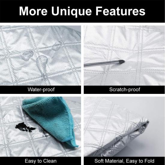 Car Windshield Snow Cover Magnetic Winter Cover For Ice, Frost And Snow In All Weather Fits Most Cars SUV