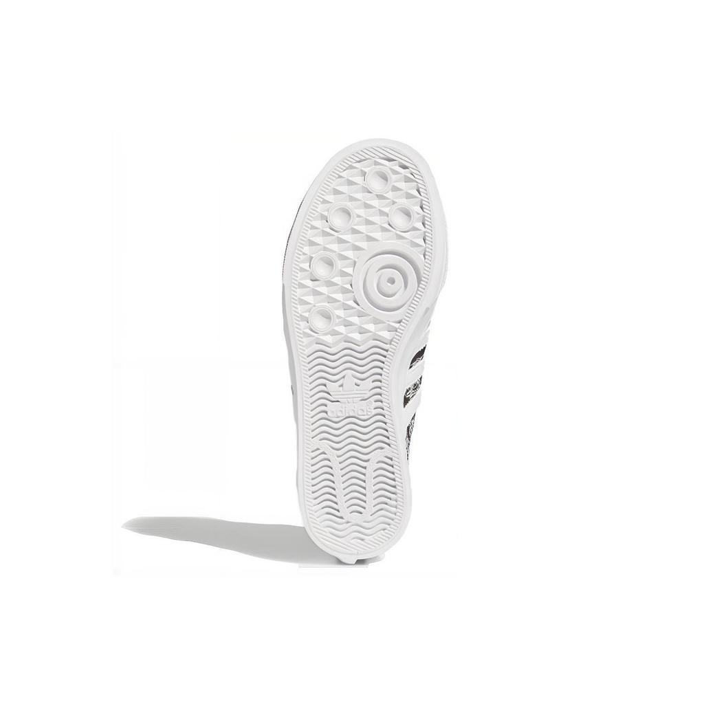Disney X Adidas Originals NIZZA Goofy Slip Resistant Cushioning Low Top Skateboard Shoes Black Teenagers FW9596