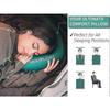 TREKOLOGY ALUFT 2.0 Ultralight Inflatable Camping Pillow, Ergonomic Design for Neck and Lumbar Support, Portable Travel Sleep Pillow