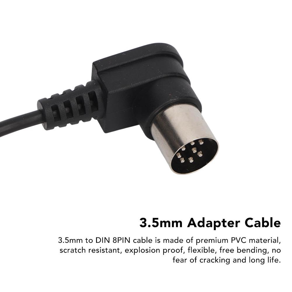 Professional 3.5mm to DIN 8PIN Cable 3.5mm to DIN 8PIN Converter Cable  Professional Audio Setup