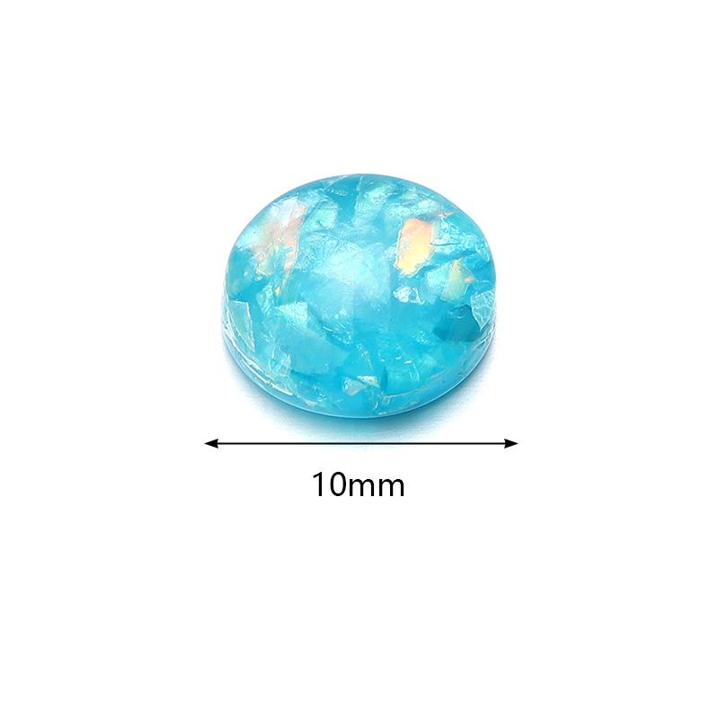 50pcs/lot 6-12mm Mix Color Round Cabochon Resin Beads Loose Beads For Jewelry Making DIY Necklace Bracelets Earring Accessories