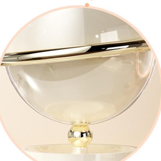 Storage Box Spherical Candy Container with Two-layer Storage Design Organizer for Bedroom Living Room
