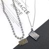Internet celebrity FF Fengfan same necklace, retro fashion trendy cool hip hop dancing men's and women's sweater chain, street shot versatile