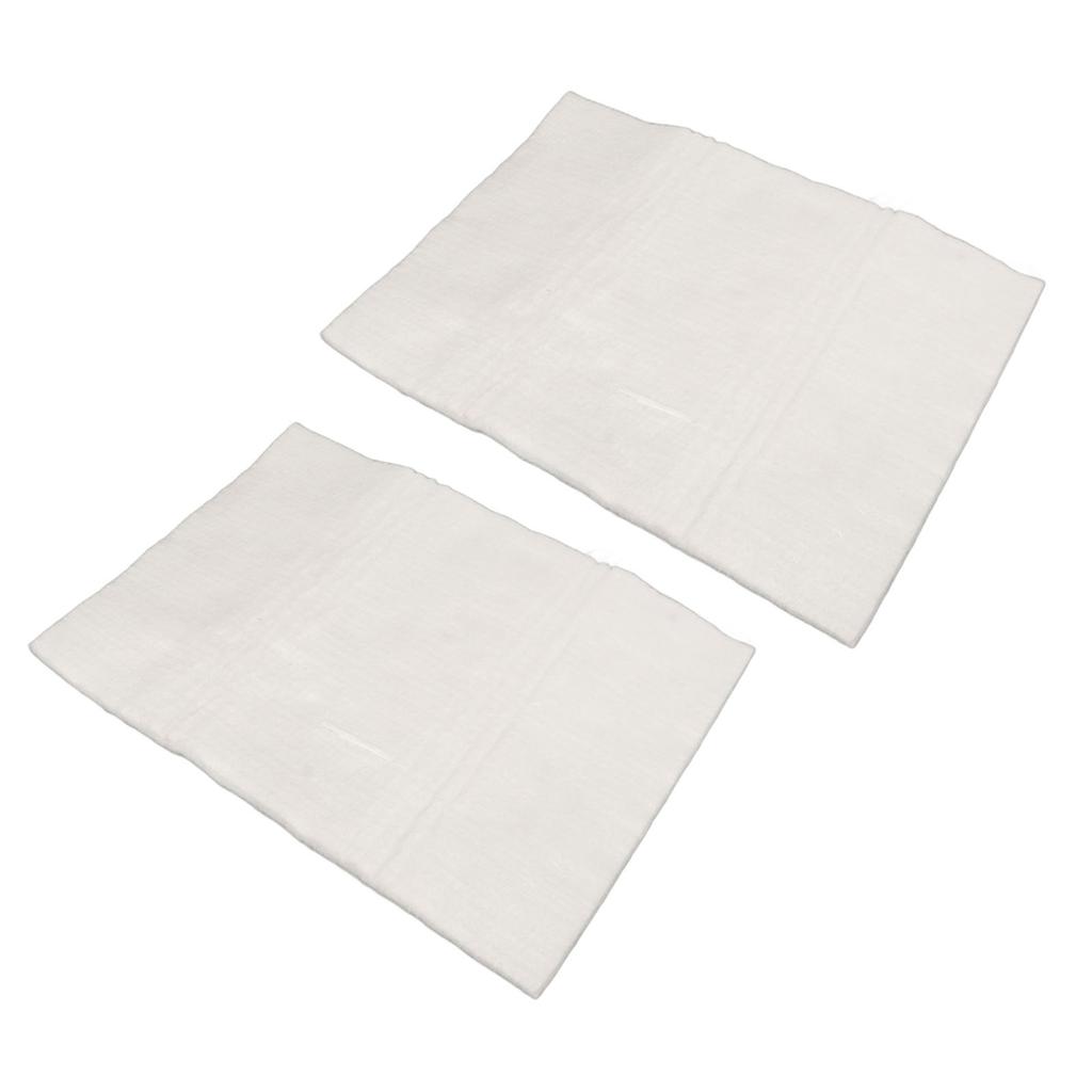 2 Pcs Motorcycle Exhaust Pipe Silencer Cotton Fiberglass 35x25cm Sound Absorbing Packing Cloth