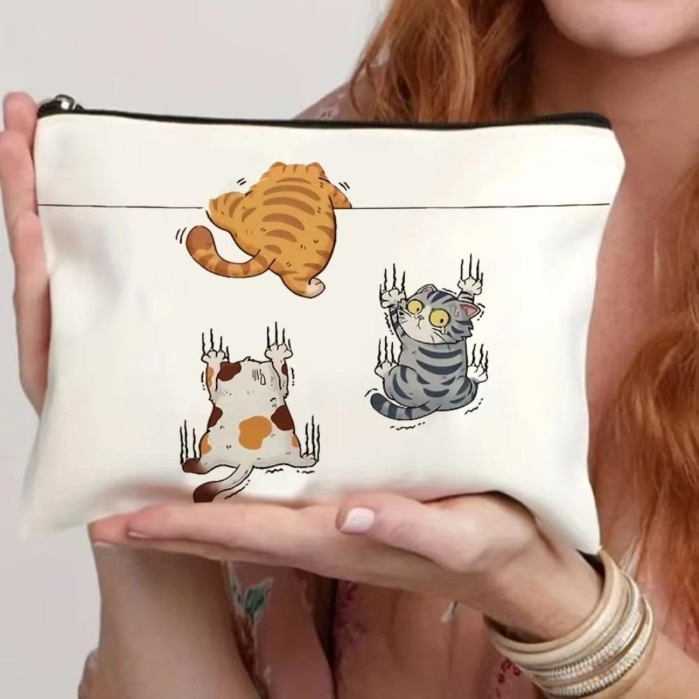 Medicine-Themed Makeup Bag Zippered Storage Bag Makeup Organizer Foldable Cosmetic Travel Bag Gift for Healthcare Professionals