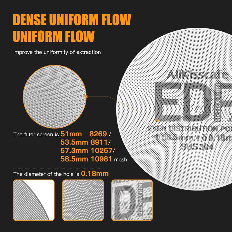 Alikisscafe Espresso Puck Screen Filter 51mm 53.5mm 58.5mm 57mm For Delonghi Breville Portafilter Barista Tools Coffee Accessory
