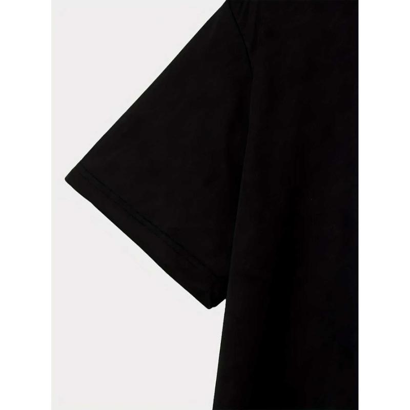 European Sizes [Men's Happy Face T-Shirt] Men's Short Sleeve T-Shirt - Happy Face Print, Regular Fit Crew Neck Casual Summer Top