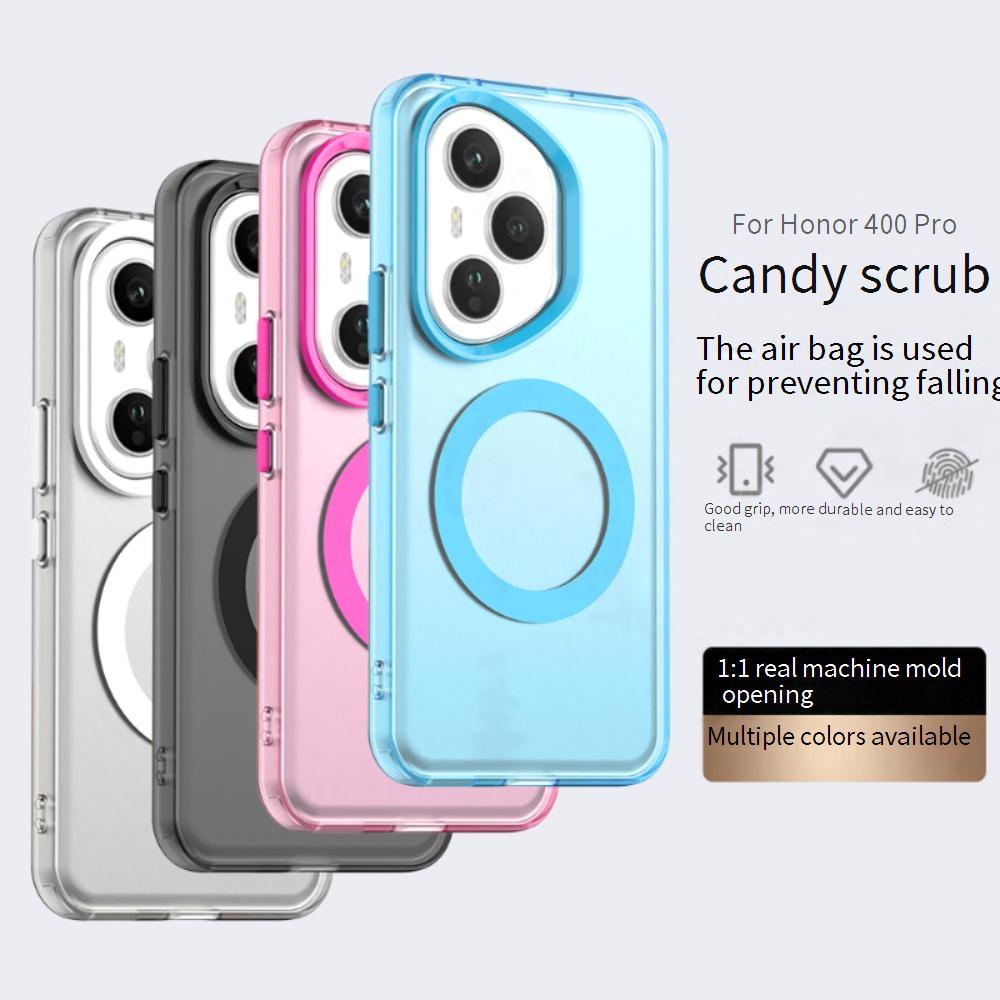 Magsafe Matte Phone Case For Honor 400 400 Pro 400 Lite 300 Protective Case Magnetic Wireless Charging Shockproof Back Cover