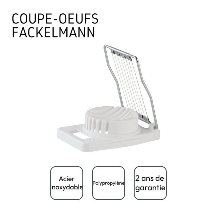 Coupe-œuf dur plastique et inox Fackelmann Handmade Tradition