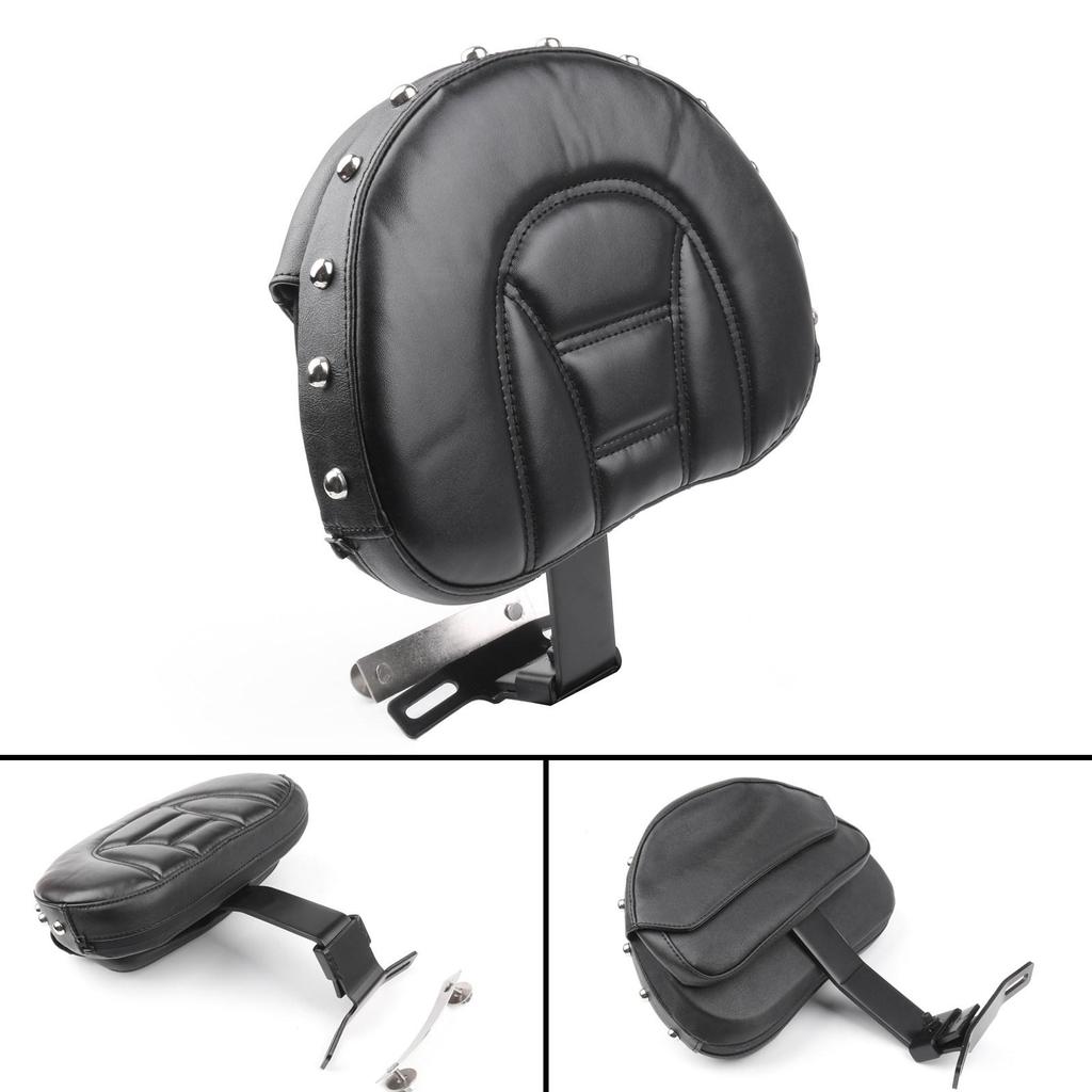 Cuscino Schienale Passeggero Sedile Guidatore Per 07-17 Fatboy FLSTF Heritage Softail BK