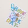 Colorful Girlish Heart Crocs Keychain Pendant - Cute Bestie Jewelry Charm DIY Accessories