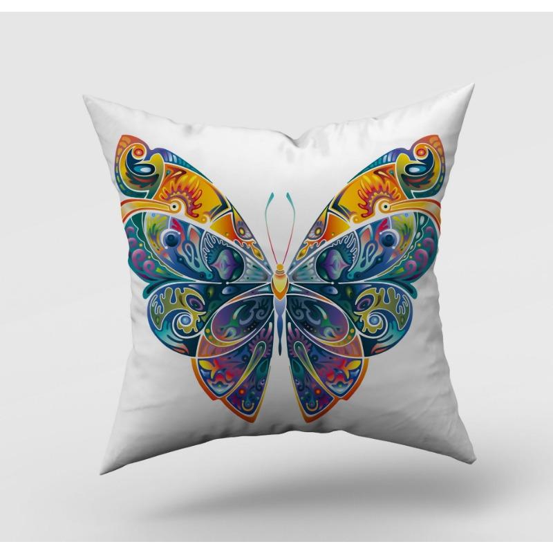 

Новая наволочка с принтом бабочек, домашняя наволочка для диванной подушки 45X45 without pillow core