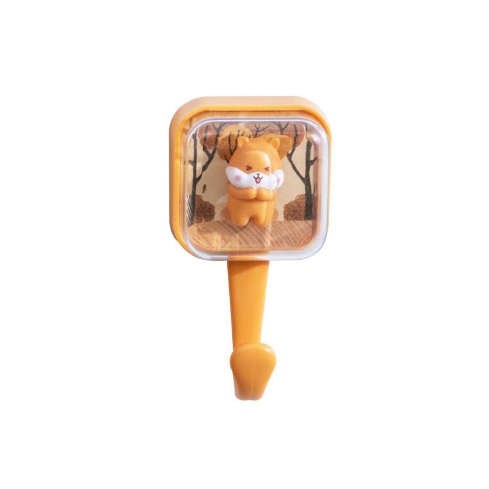 

Retractable Duck Clothes Hanger Non-Slip Squirrel Robe Hook Convenient Wall Hook Kitchen Supplies squirrel