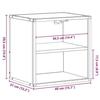 VidaXL Wall-mounted Bedside Table Sonoma Oak 40x31x39.5 Cm, Cabinet, Side Table, Bed Cabinet, Bedside Cabinet, Table 848746