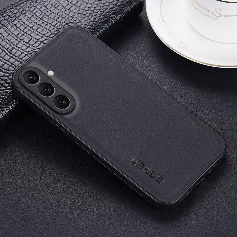 Carbon Fiber PU Leather Shockproof Cover For Samsung Galaxy A56 A36 4G 5G Anti-Shock Soft Phone Protection Case Bumper Shell