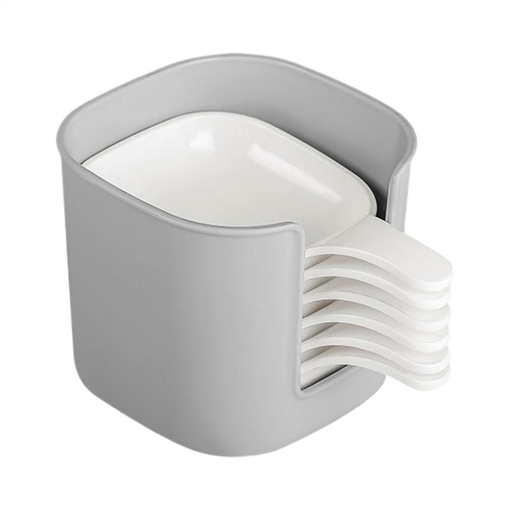 

Блюдо для соуса Кухонный держатель для соуса с ручкой 6 шт. Чаши для соуса Портативный поднос для приправ для пикника семьи серый