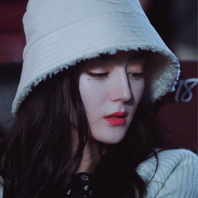 

Autumn Trendy Unisex Winter Beige Sherpa Hat For Sun Protection And Warmth