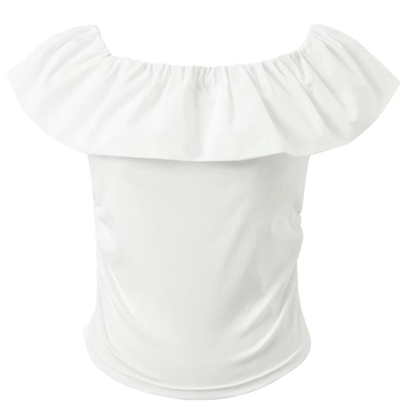Women s Off-Shoulder Ruffle Crop Top S