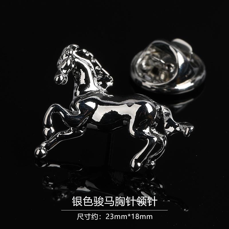 Gift Box Men'S Fashion Temperament Crystal Brooch Collar Pin Suit Brooch Collar Pin Trend Corsage