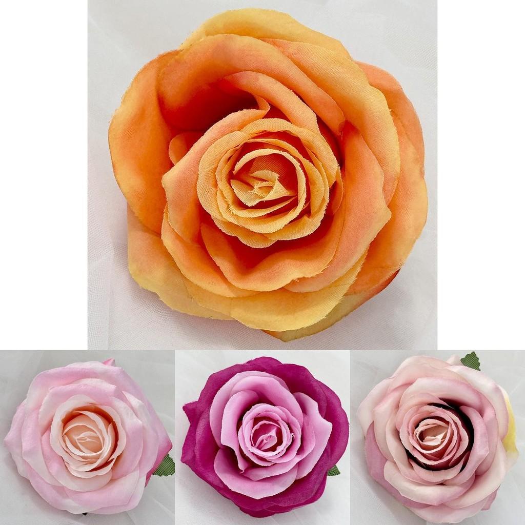 Rose Synthetic Flowers For Wedding And Home Decor With Multicolor Silk Fabric For Photo Shoots