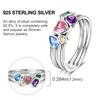 925 Silver Rainbow Colorful Zircon Closed Ring For Women Valentine's Birthday Fine Gifts Wedding Jewelry Accessories