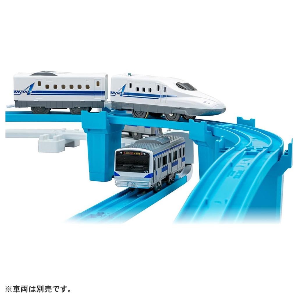 TAKARA TOMY Plarail Scenic Color Rail Kit and Train Toy 3 and ~Sea Railway~ (Ages Up)
