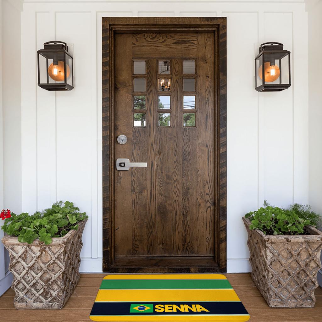Racing Driver Ayrton Senna Doormat Anti-Slip Kitchen Bathroom Mat Toilet Floor Door Entrance Carpet Rug