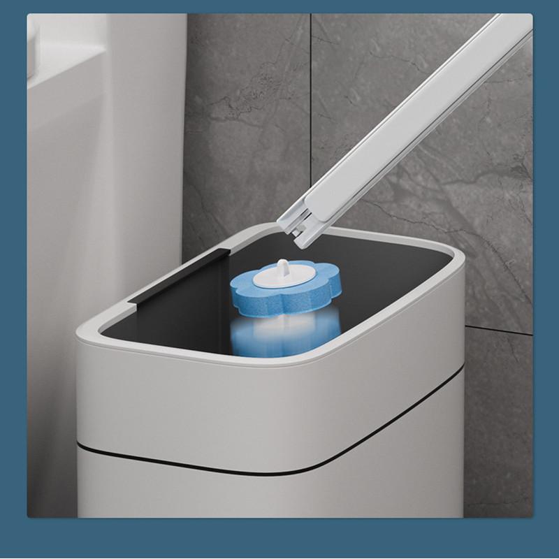 Disposable Toilet Brush - Toilet Bowl Cleaner Cleaning Supplies Toilet Brush with Holder 18Refills for Deep Cleaning and Hygienic Bathroom Maintenance