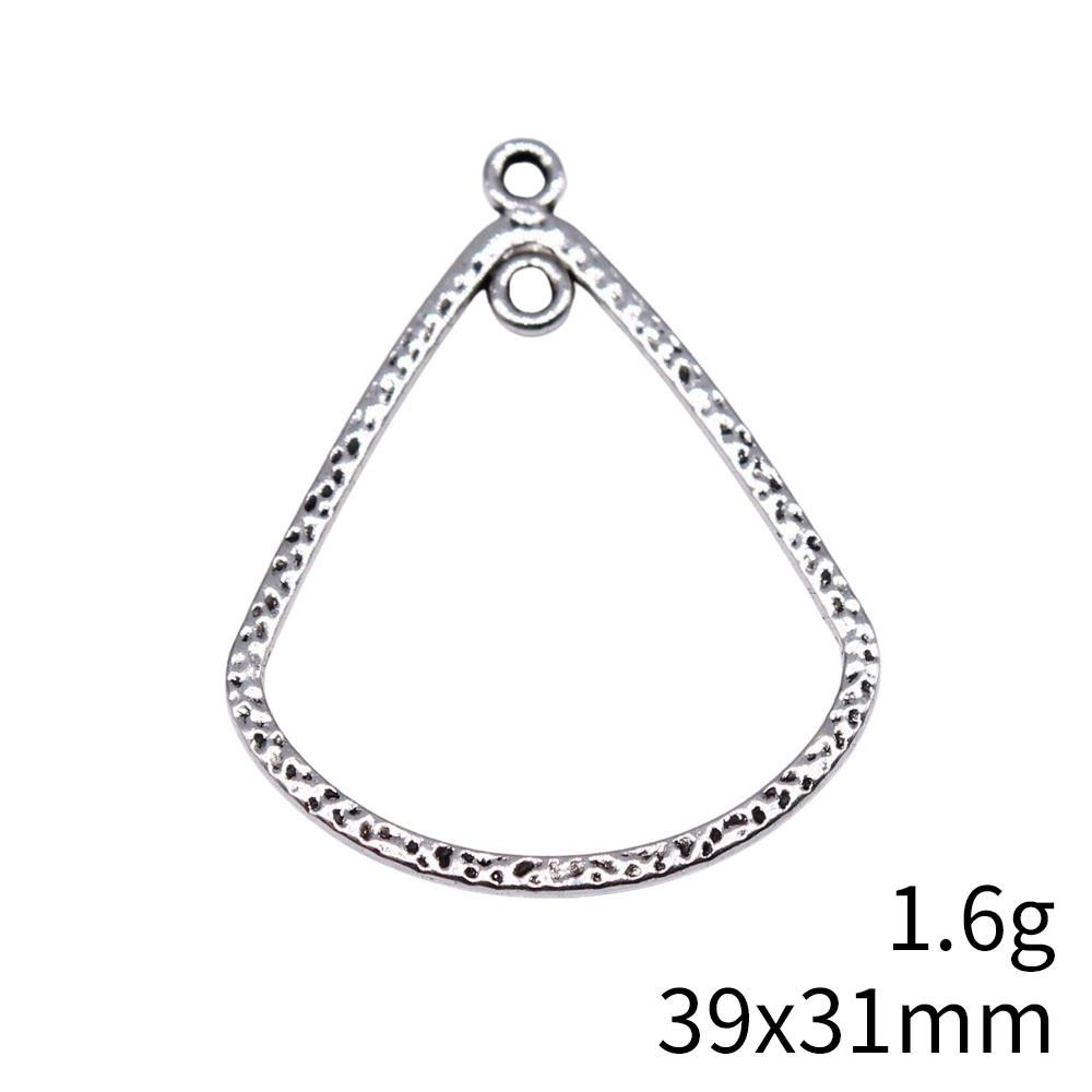 Valentine's Day Accessories Women Water Drop Moon Connector 2 Hole Pendants For Earring Accessories Parts Cheap Cute Stuff Accessory Parts