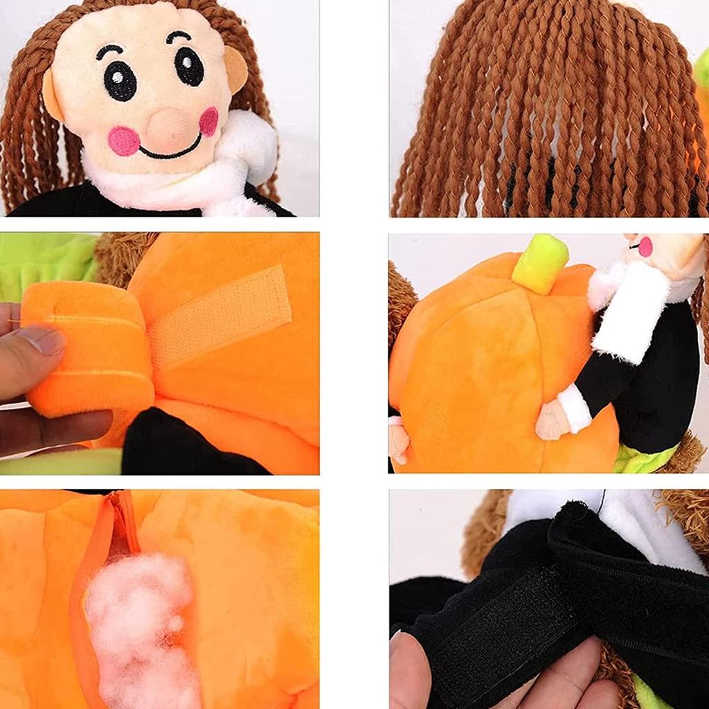 Halloween Pumpkin Dog Costume, Funny Pet Costume, Dog And Cat Costume, Halloween Party Decoration Set, Holiday Costumes