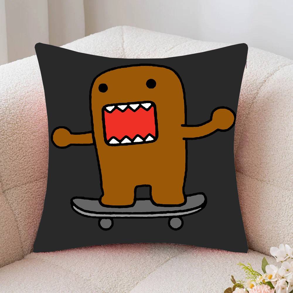 Classic Cartoon D-Domo Kun Pillow Case Fashion Square Pillowcase Bedroom Sofa Room Ins Decoration Leisure