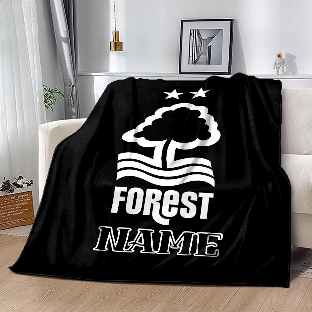 Forest Club Emblem Blanket Durable Comfort Suitable for Couch Seaside Chair for All Occasions Stylish Decor Gifts For Family Or Friends