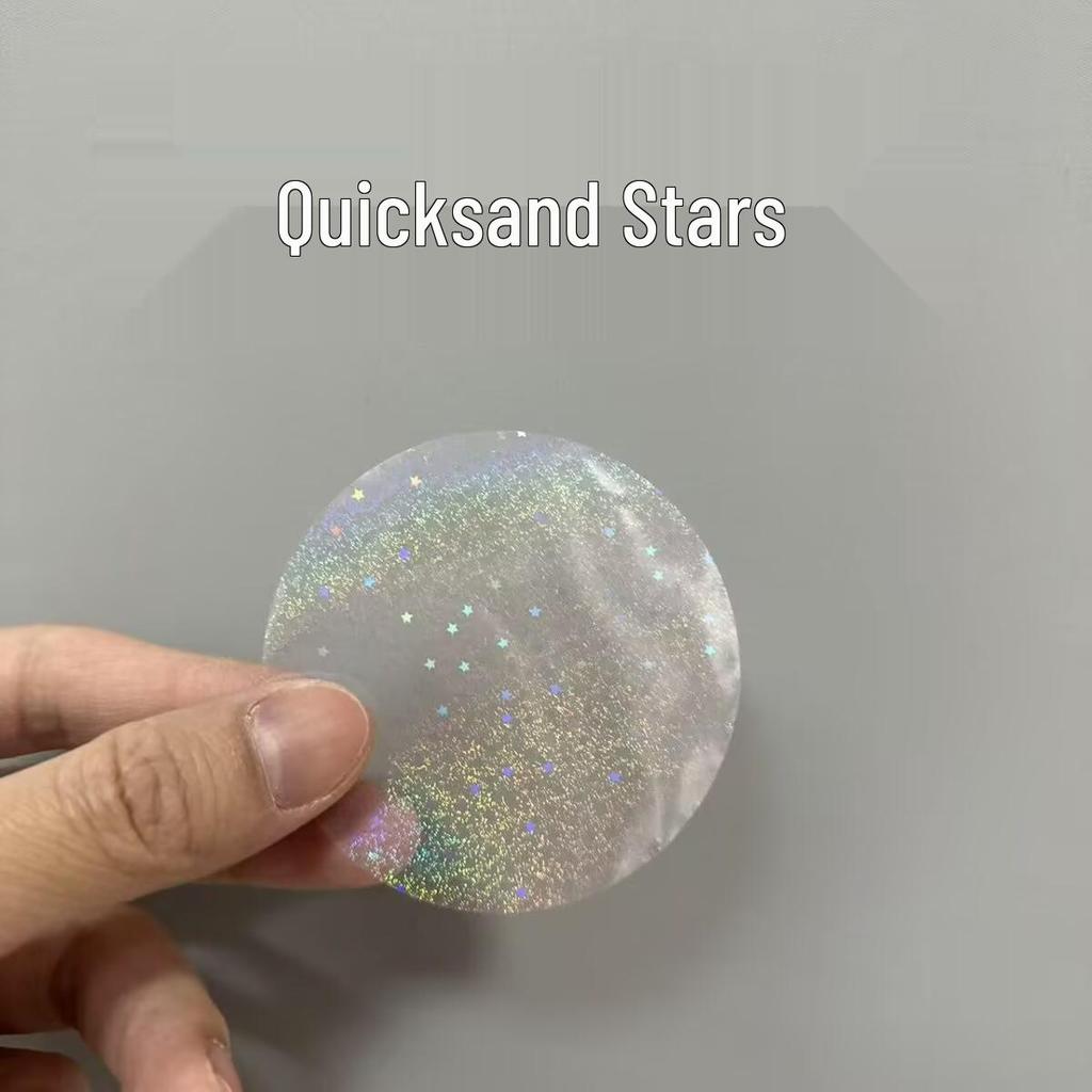 58MM Badge Making Film: Star Design, Broken Glass Protective Layer