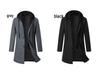 2024 Fall/Winter Hooded Faux Two-Piece Mid-Length Woolen Coat - Thick and Warm