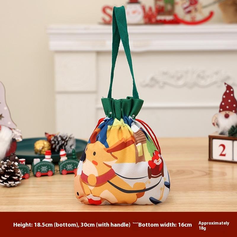 

Рождественский пакет для яблок Детский подарочный пакет Пакет для конфет для детского сада Упаковка для яблок на Рождество Подарочная коробка