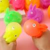 Yousheng Luminous Glowing Ball Fluffy Bunny Stress Ball Soft TPR Fidget Toy with Color-Changing Lights Sensory Decompression Gadget for Kids Adults