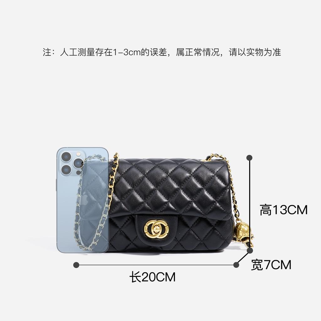 Premium shoulder bag messenger bag foreign style chain handbag fashion sense small fragrant style diamond versatile messenger bag