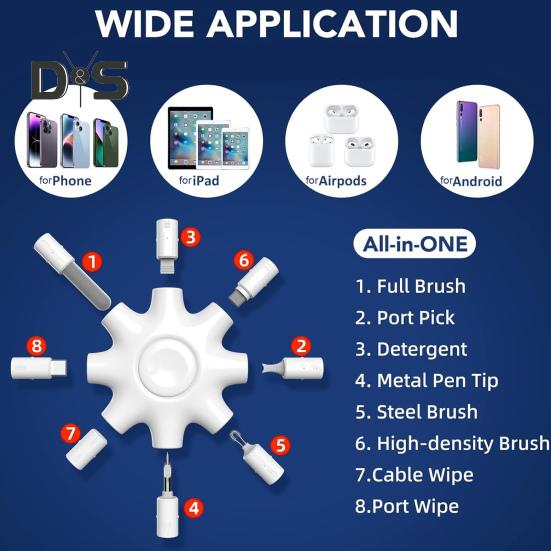 Digital Product Cleaner Touchscreen Device Phone Earphone Cleaner Easy Cleaning Tech Accessory Maintenance Kit