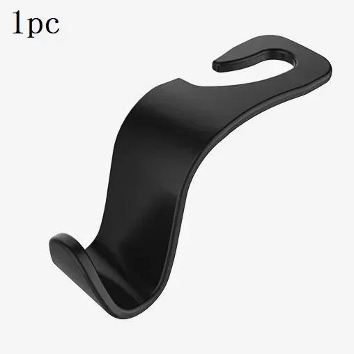 Concealed Creative New Car Seat Back Hook Multi Functional Rear Car Phone Holder Hook Automotive Accessories Durable Black