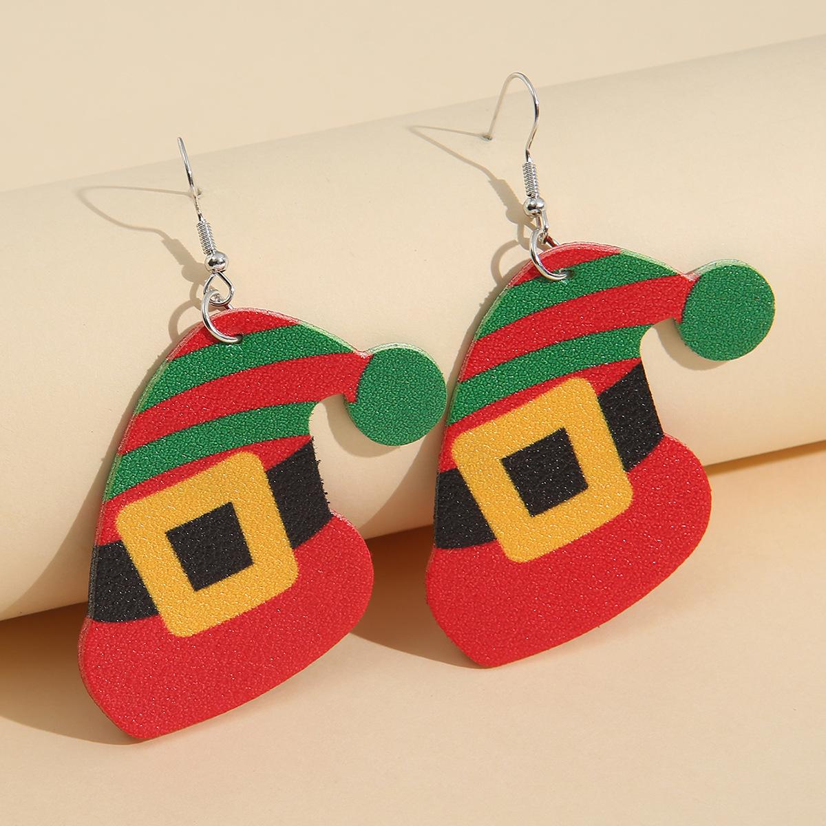 

Festive Santa Hat Earrings: Simple Studs with Personality for Women