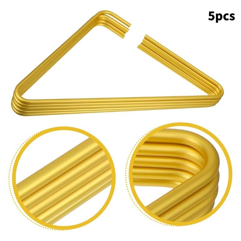 

5PCS/SET Heavy Duty Aluminum Clothes Hanger, Thickened Garment Rack for Home/Outdoor, Triangle Clothes Hanger Stand золотой