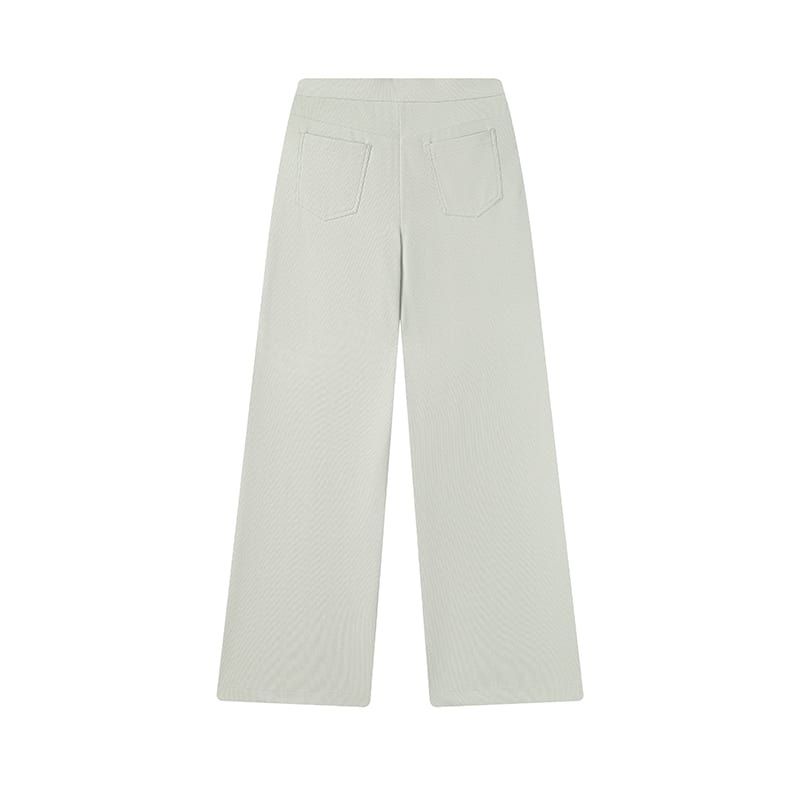 FILA Casual Pants Women's Preserved Fruit Khaki Moderate Wide Leg Pants F11W514604FLK