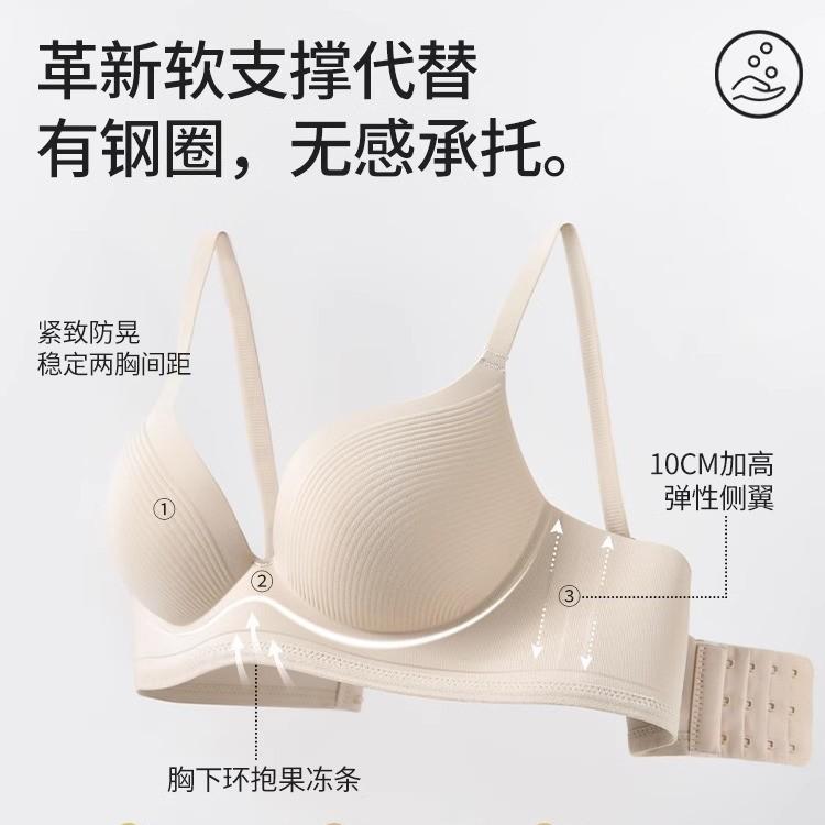 One-piece seamless underwear, women gather small breasts, show large comfort, no steel ring, close breasts, pull anti-sagging bra cover