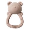 Silicone Teether For Babies Food-Grade Teething Toy Rattle 0-12 Months Baby Sensory Toy Bear Hand Bell Silicone Teething Toy